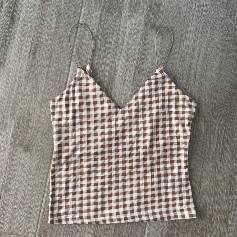 Gaze cropped tank top